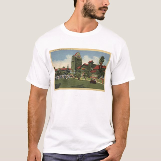 View of San Jose State College Campus T-Shirt (Front)