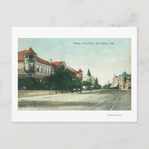 View of Santa Cruz AvenueLos Gatos, CA Postcard