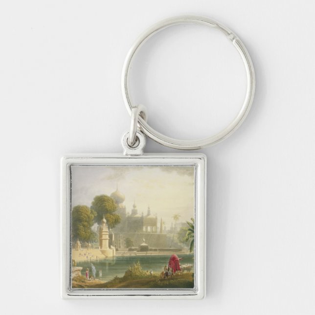 View of Sassoor in the Deccan, from Volume II of ' Key Ring (Front)