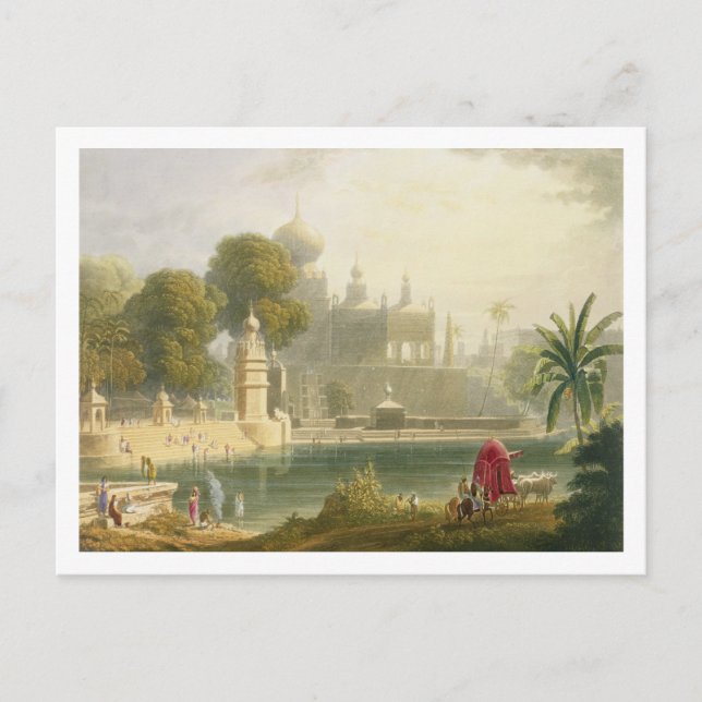 View of Sassoor in the Deccan, from Volume II of ' Postcard (Front)