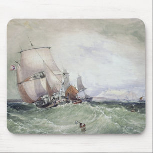 View of Scarborough, with a Collier Brig Mouse Mat