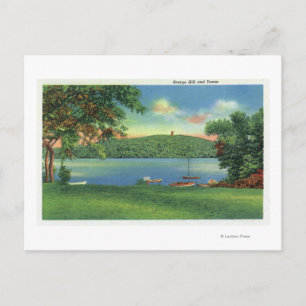 View of Scargo Hill and Tower Postcard