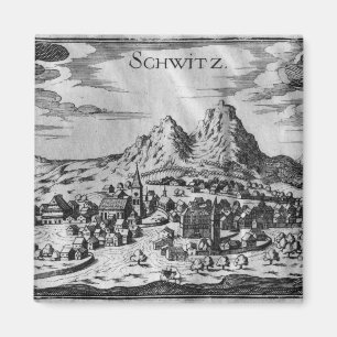 View of Schwyz Magnet