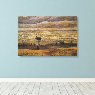 View of Sea at Scheveningen by Vincent van Gogh Canvas Print