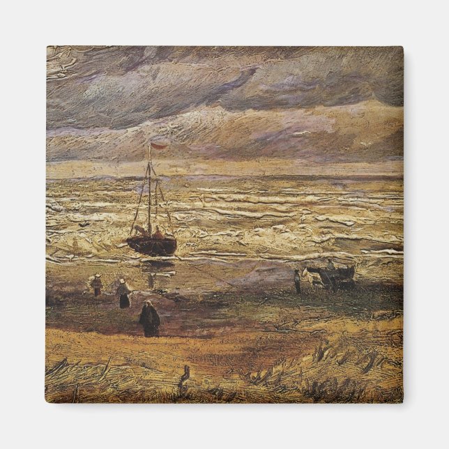 View of Sea at Scheveningen by Vincent van Gogh Magnet (Front)
