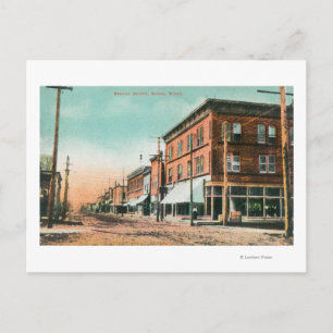 View of Second Street Postcard