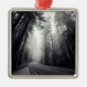 View Of Sequoia Trees In Forest Metal Tree Decoration