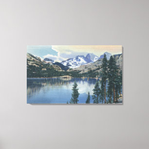 View of Shadow Lake, Sierra Nevada Mountains Canvas Print