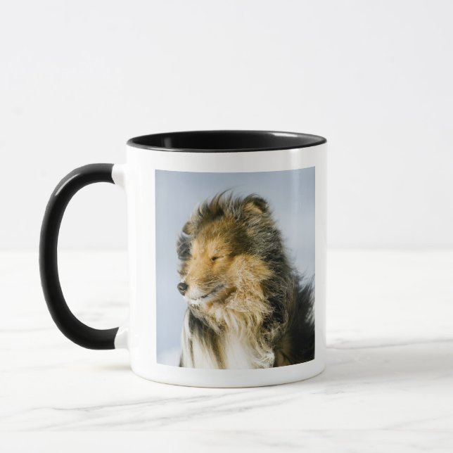 View of shetland sheepdog mug (Left)