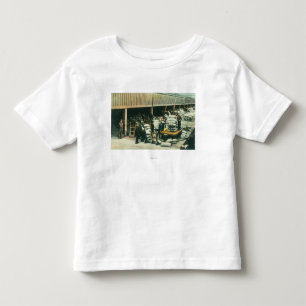 View of Ship Yard Workers Shipping Wheat Toddler T-Shirt