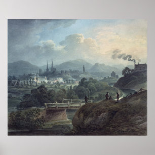 View of Shrewsbury across the Severn Poster