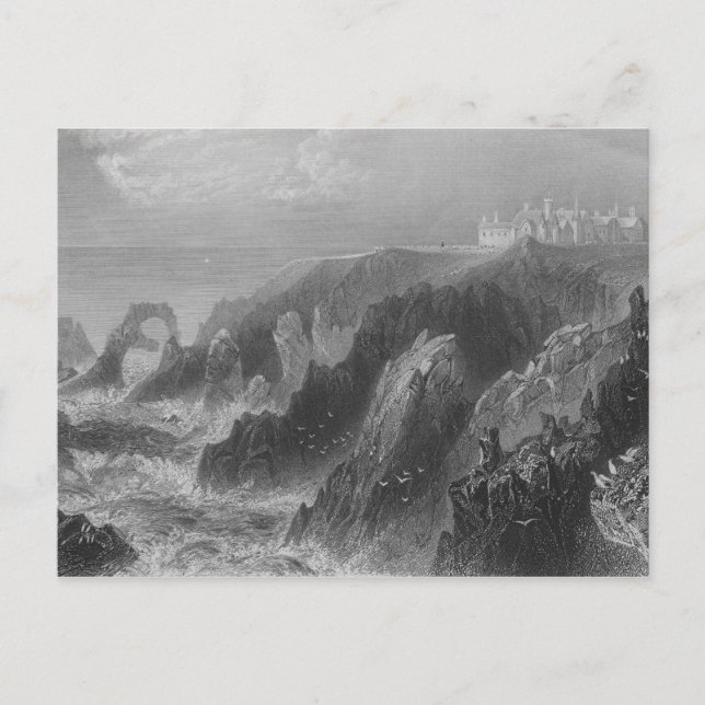 View of Slaines Castle, near Peterhead Postcard (Front)