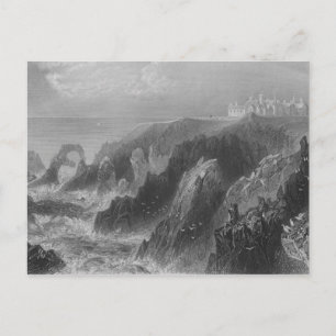 View of Slaines Castle, near Peterhead Postcard