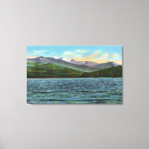 View of Snowy Mts from the Tupper Lake Road Canvas Print