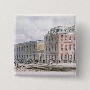 View of Soho Square and Carlisle House 15 Cm Square Badge