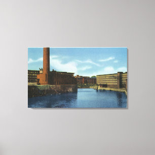 View of Some Textile Mills Canvas Print