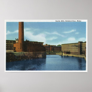 View of Some Textile Mills Poster