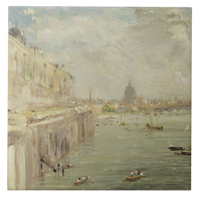 View of Somerset House Terrace and St. Paul's, fro Tile (Front)