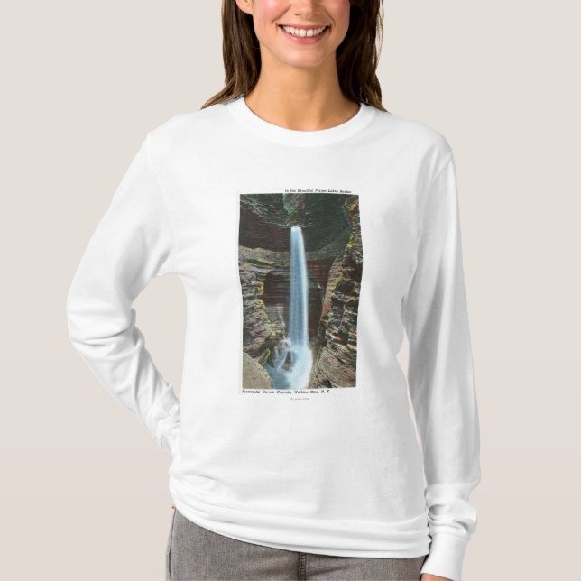 View of Spectacular Cavern Cascade T-Shirt (Front)
