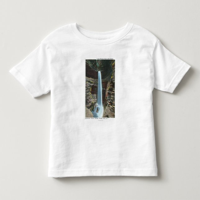 View of Spectacular Cavern Cascade Toddler T-Shirt (Front)