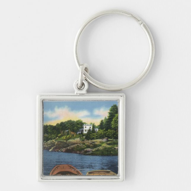 View of Spruce Point Key Ring (Front)