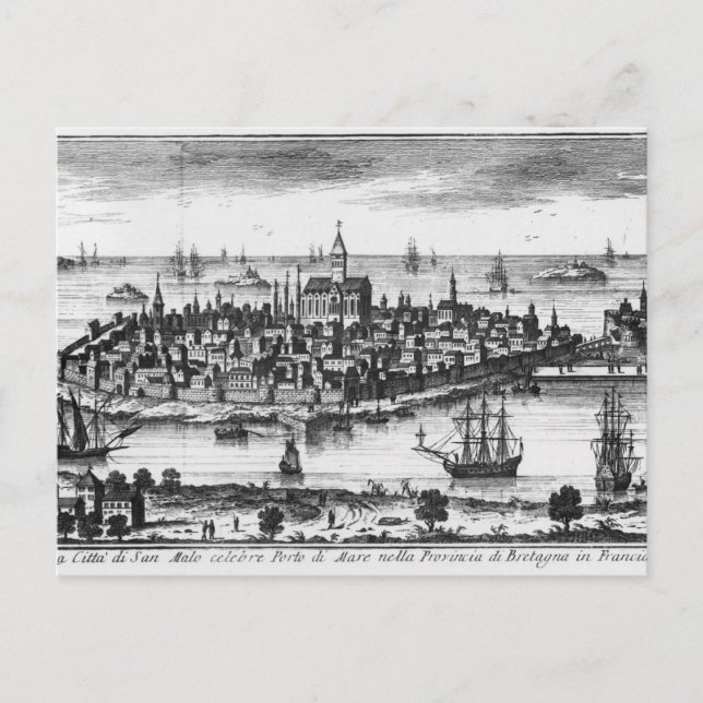 View of St. Malo Postcard (Front)