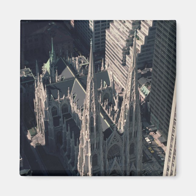 View of St. Patrick's Cathedral Magnet (Front)
