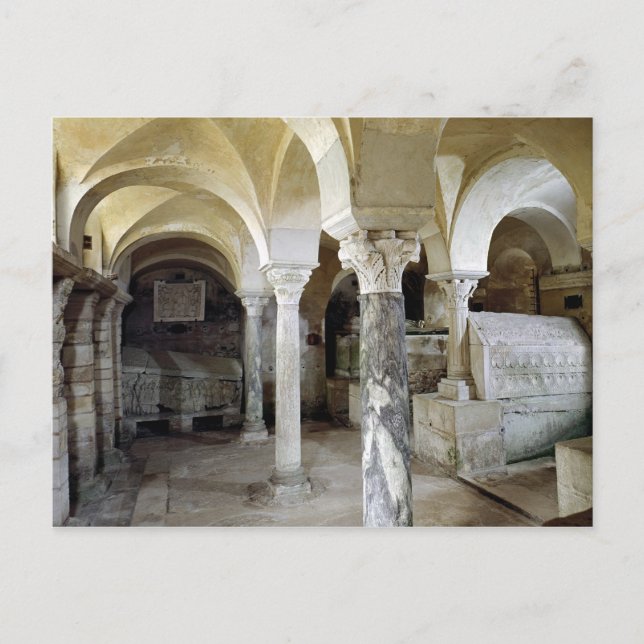 View of St. Paul's Crypt, c.634 AD Postcard (Front)