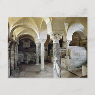 View of St. Paul's Crypt, c.634 AD Postcard