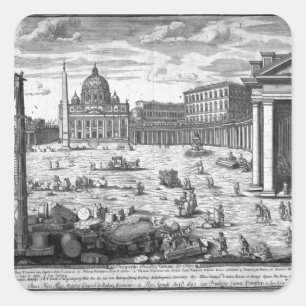 View of St. Peter's, Rome Square Sticker