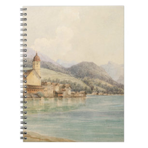 View of St. Wolfgang on Lake Wolfgang Carl Lafite Notebook
