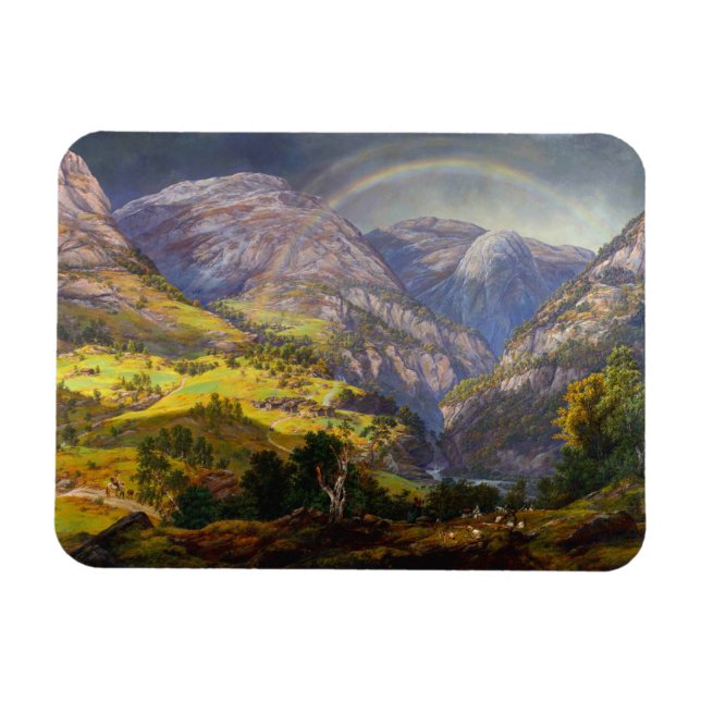 View of Stalheim in Norway Magnet (Horizontal)