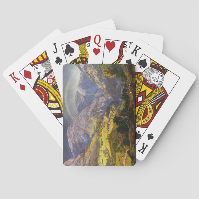 View of Stalheim in Norway Playing Cards (Back)