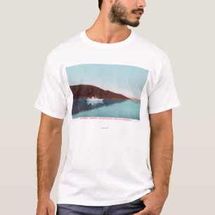 View of Steamer Whisper on the Lake T-Shirt