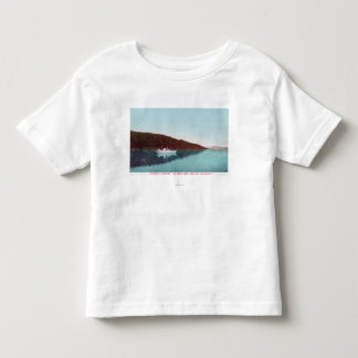View of Steamer Whisper on the Lake Toddler T-Shirt