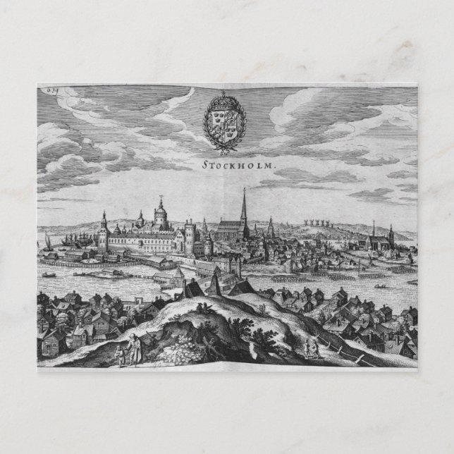 View of Stockholm Postcard (Front)