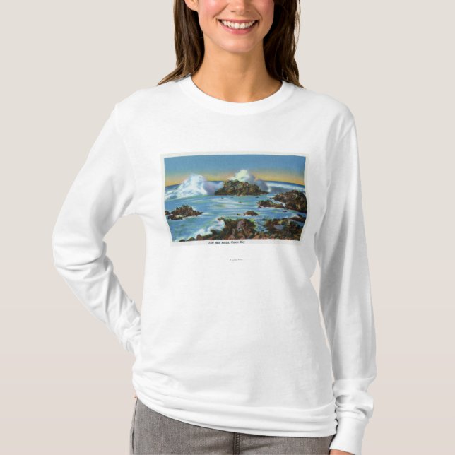 View of Surf Along the Rock T-Shirt (Front)