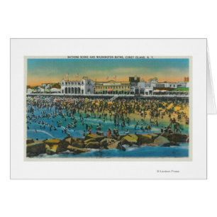 View of Swimmers at the Washington Baths