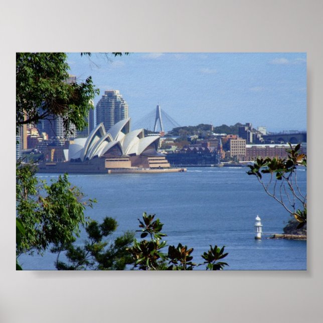 View of Sydney Harbor Poster (Front)
