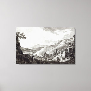 View of Tarquinia and Corneto Canvas Print