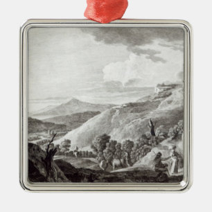 View of Tarquinia and Corneto Metal Tree Decoration