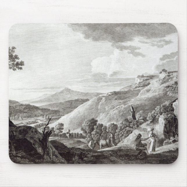 View of Tarquinia and Corneto Mouse Mat (Front)