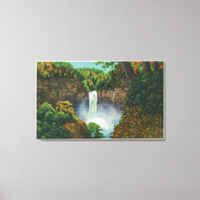 View of Taughannock Falls, 215 Feet High Canvas Print (Front)