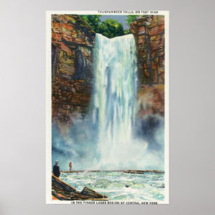 View of Taughannock Falls from the Bottom Poster