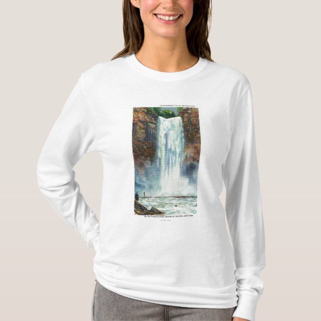 View of Taughannock Falls from the Bottom T-Shirt (Front)