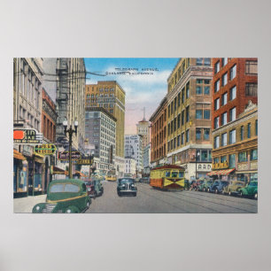 View of Telegraph AveOakland, CA Poster