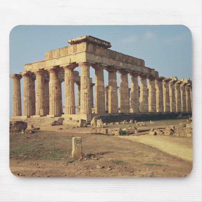 View of Temple E, c.490-480 BC Mouse Mat (Front)