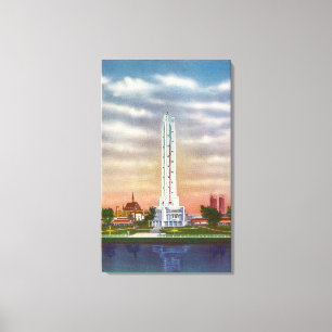 View of Texaco's Giant Thermometer Canvas Print