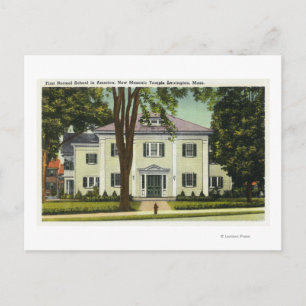 View of the 1st Normal School in America Postcard
