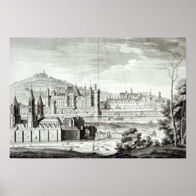 View of the Abbey of Saint-Germain-des-Pres Poster (Front)